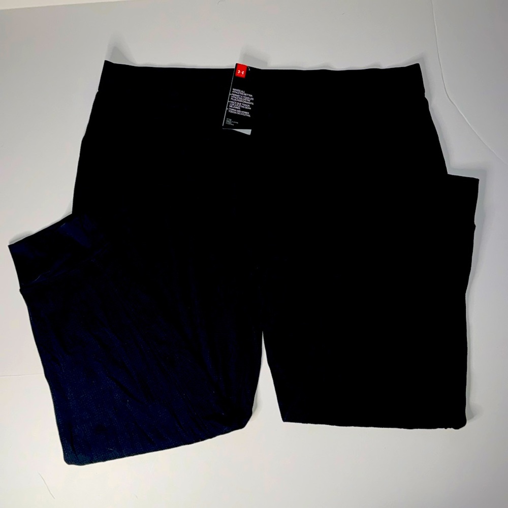 New With Tags Under Armour Mens Under armour Men's Black Waffle Leggings Sz 3XL